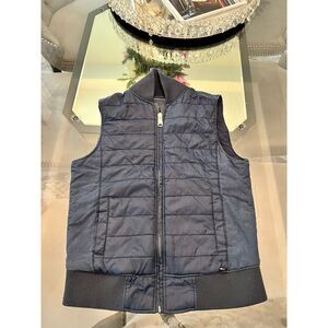 Tommy Hilfiger Puffer Vest‎ Men's Jacket Navy Blue Quilted Full Zip  Size S